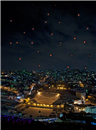 View of Amman by night from the Citadel